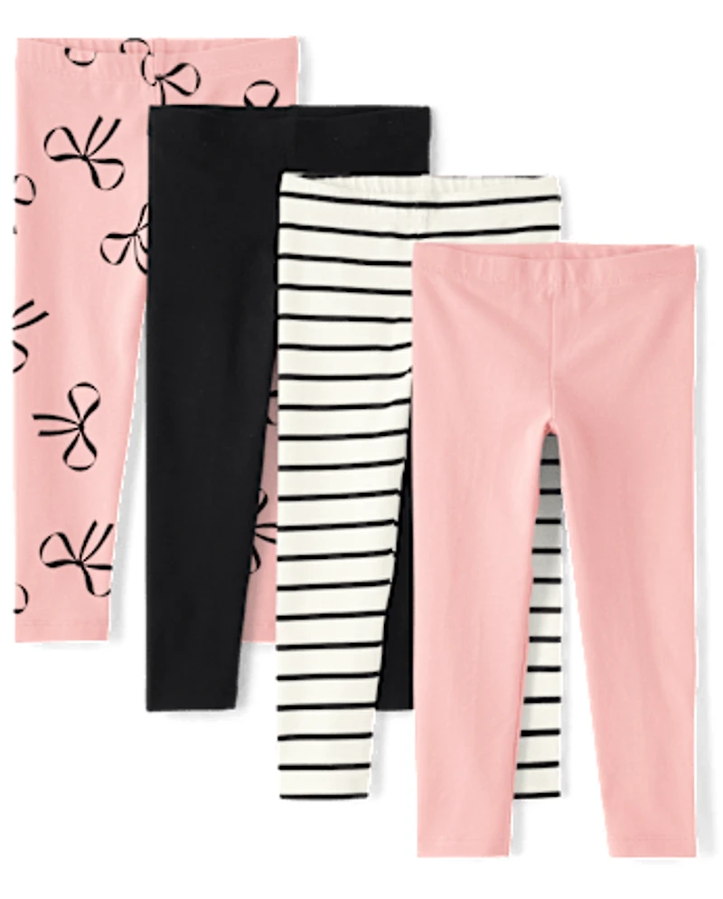 Toddler Girls Print Leggings 4-Pack