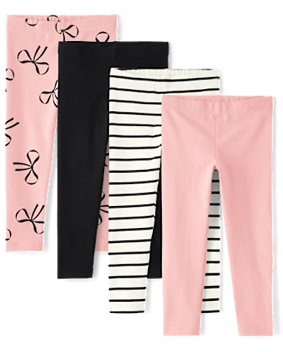 Toddler Girls Print Leggings 4-Pack