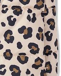 Toddler Girls Print Hooded Puffer Jacket