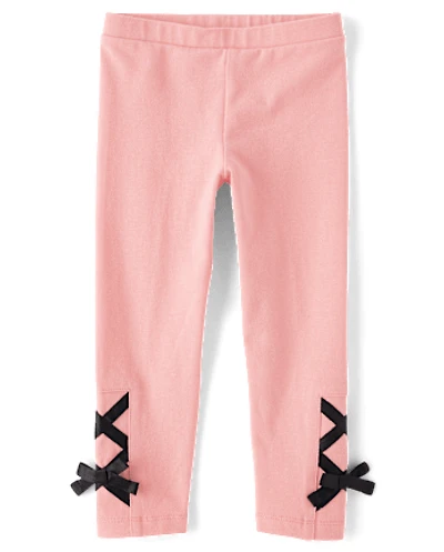Baby And Toddler Girls Lace Up Leggings