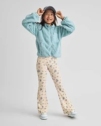 Girls Print High Rise Flare Leggings