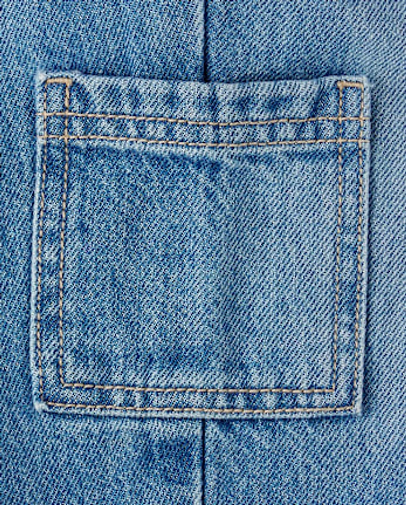 Toddler Girls Utility Barrel Jeans