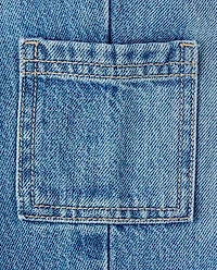Toddler Girls Utility Barrel Jeans