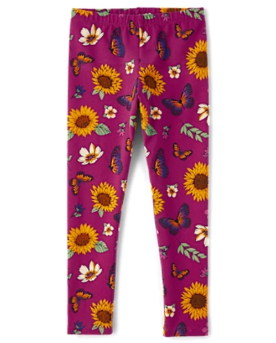 Girls Butterfly Leggings