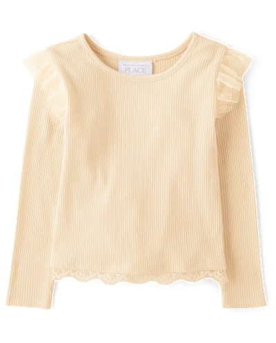 Baby And Toddler Girls Pointelle Flutter Top
