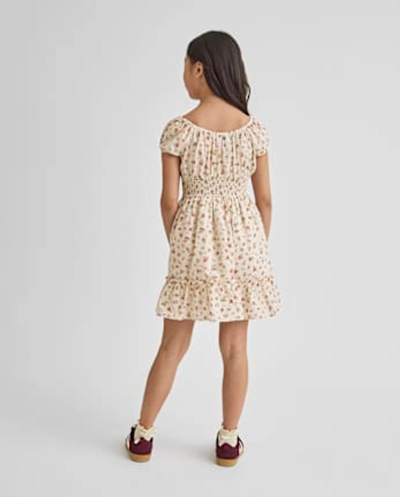 Girls Floral Corset Dress