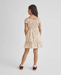 Girls Floral Corset Dress