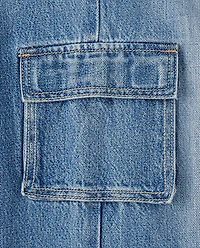 Girls Baggy Cargo Jeans