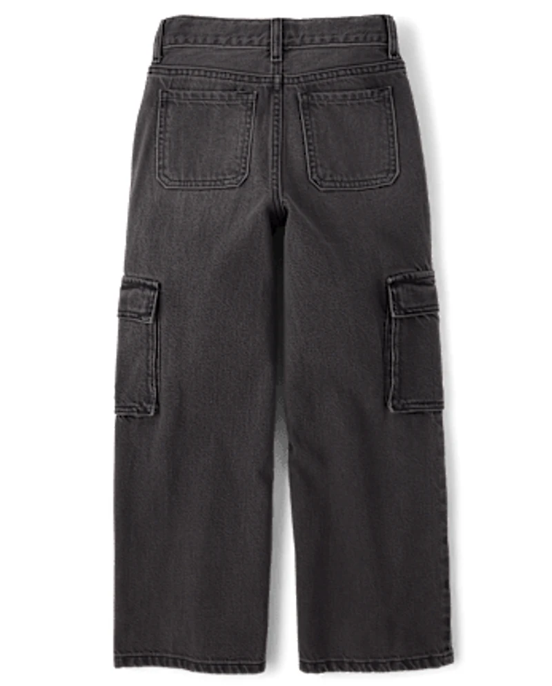 Kids Baggy Cargo Jeans