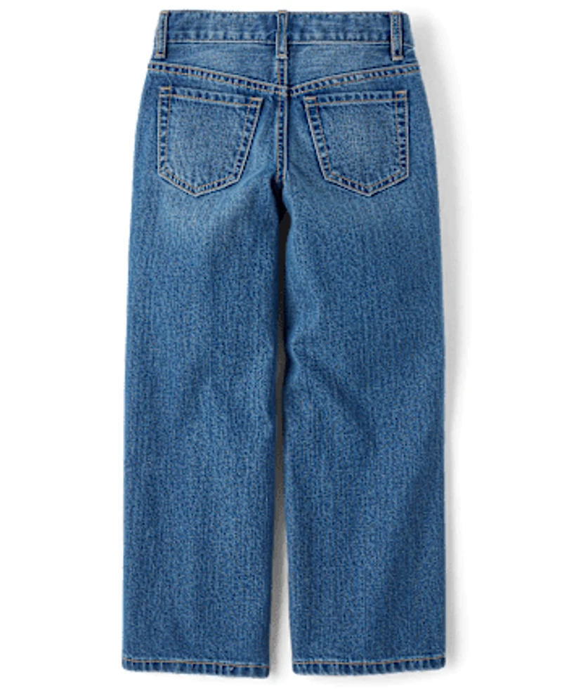 Kids Ripped Baggy Jeans
