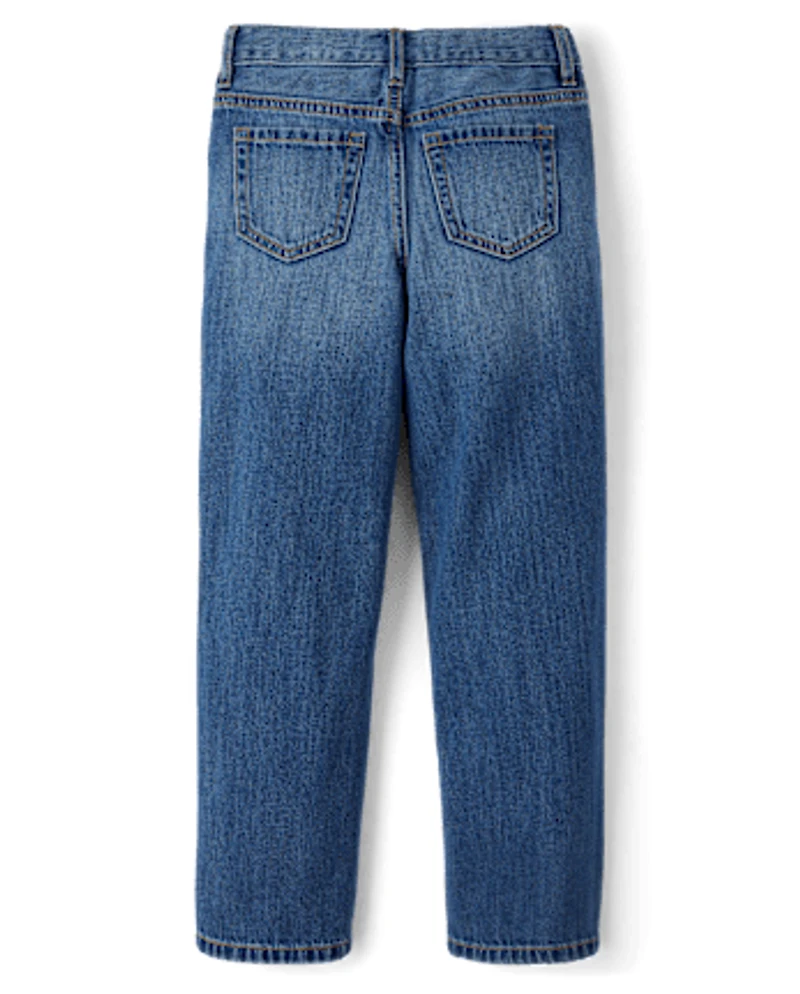 Girls Studded Slouchy Jeans