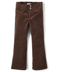 Girls Pintuck Corduroy Flare Pants