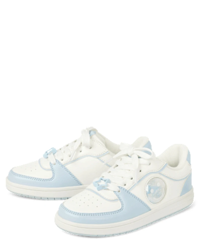 Girls Shakey Happy Face Low Top Sneakers