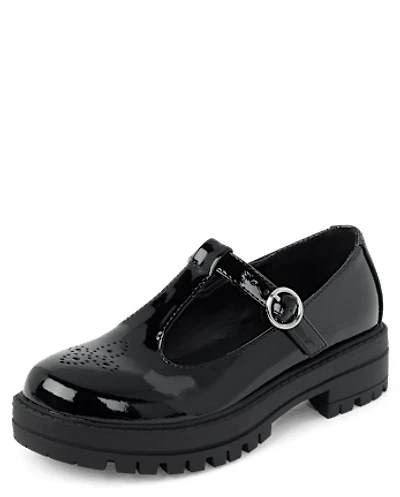 Girls T-Strap Platform Mary Jane Shoes