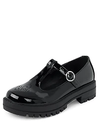 Girls T-Strap Platform Mary Jane Shoes