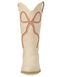 Girls Bow Tall Cowgirl Boots