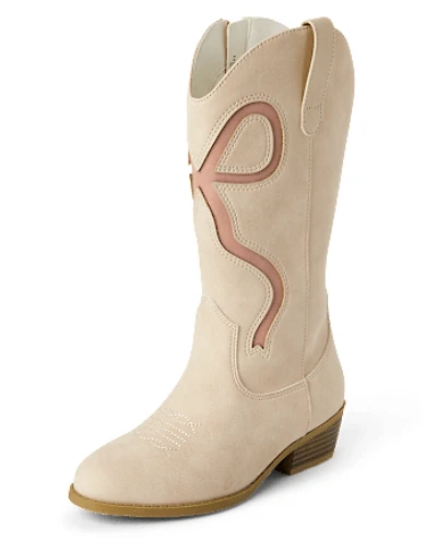 Girls Bow Tall Cowgirl Boots