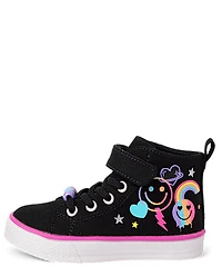 Toddler Girls Doodle High Top Sneakers