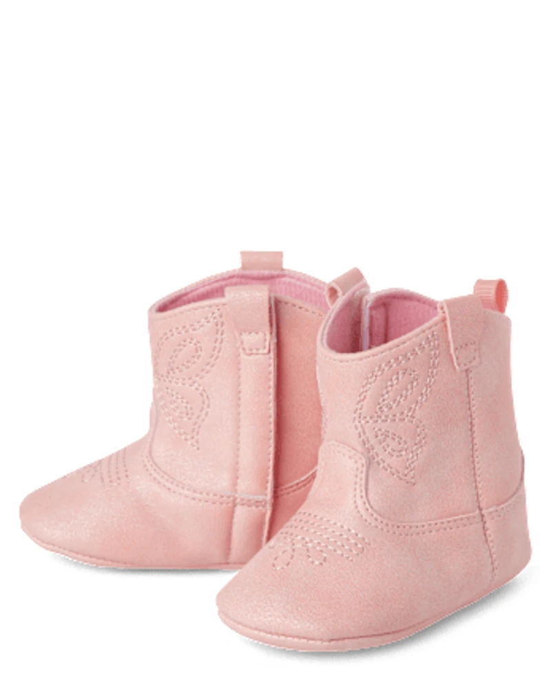 Baby Girls Butterfly Cowgirl Boots
