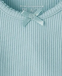 Baby And Toddler Girls Ribbed Tee