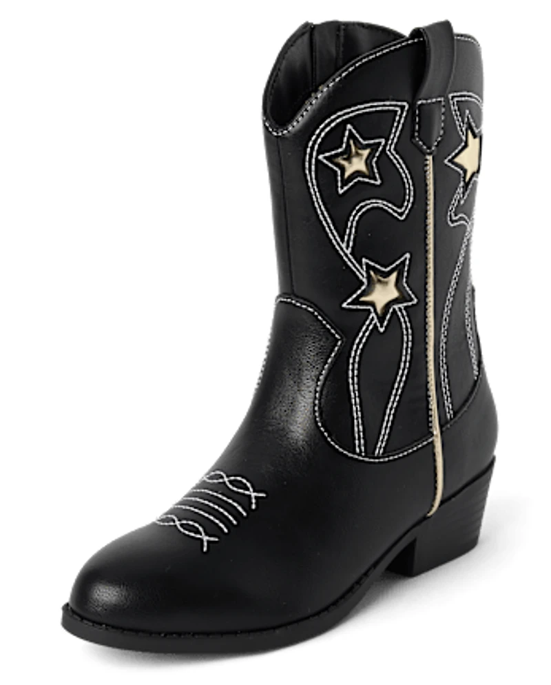 Girls Star Cowgirl Boots