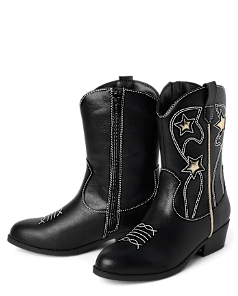 Girls Star Cowgirl Boots