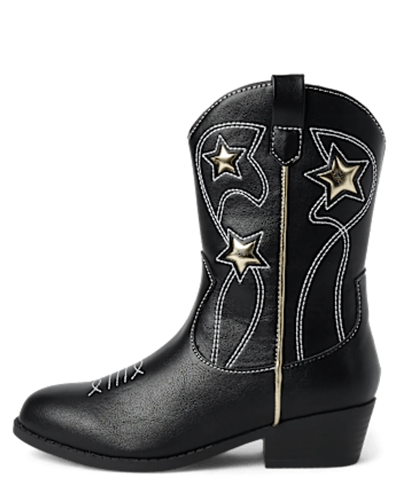 Girls Star Cowgirl Boots