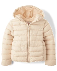 Girls Hooded Puffer Jacket