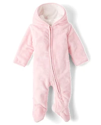 Baby Girls Faux Fur Microfleece Lined Bunting