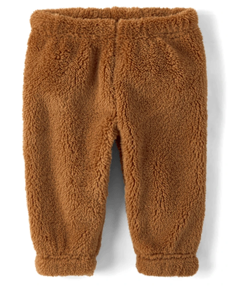 Baby Boys Embroidered Bear 3-Piece Playwear Set