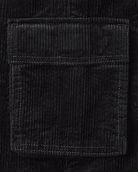 Kids Corduroy Wide Leg Cargo Pants