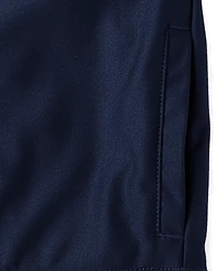 Kids Embroidered Patch Zip Up Track Jacket