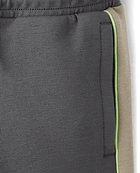Boys Side Stripe Scuba Loose Jogger Pants