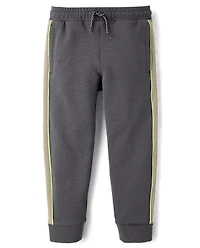 Boys Side Stripe Scuba Loose Jogger Pants