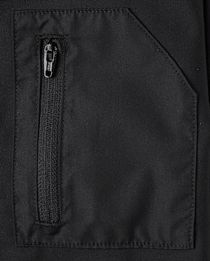 Boys Cozy Tech Zip Up Hoodie