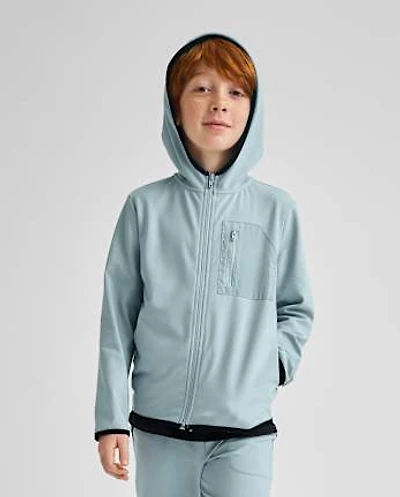 Boys Cozy Tech Zip Up Hoodie
