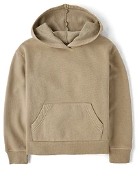 Sweat à capuche en polaire de qualité supérieure teint pièce pour enfants