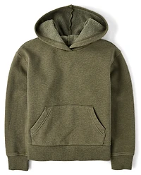 Kids Garment Dyed Premium Fleece Hoodie