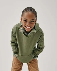 Kids Garment Dyed Premium Fleece Hoodie