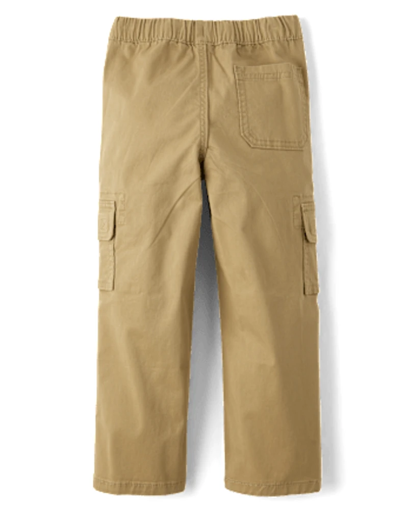 Kids Wide Leg Pull On Cargo Pants