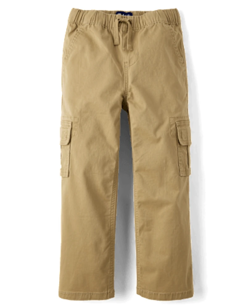 Kids Wide Leg Pull On Cargo Pants
