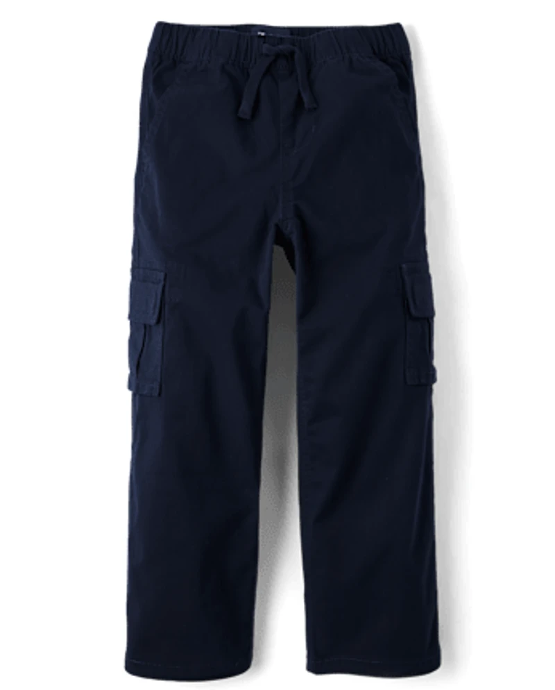 Kids Wide Leg Pull On Cargo Pants