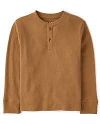 Boys Thermal Henley Top
