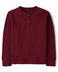 Boys Thermal Henley Top