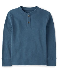 Boys Thermal Henley Top