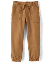 Boys Premium Fleece Loose Carpenter Jogger Pants