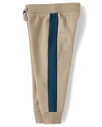 Baby And Toddler Boys Premium Fleece Jogger Pants 3-Pack