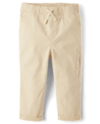 Baby And Toddler Roll Cuff Pull On Chino Pants