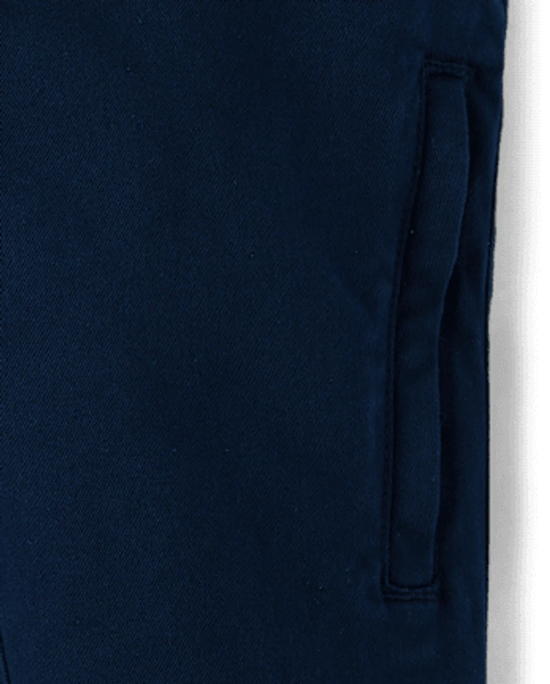 Baby And Toddler Roll Cuff Pull On Chino Pants