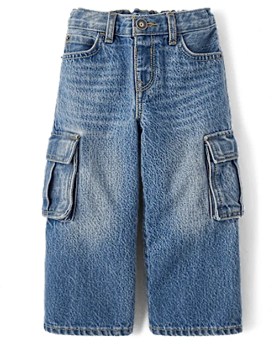 Baby And Toddler Baggy Cargo Jeans